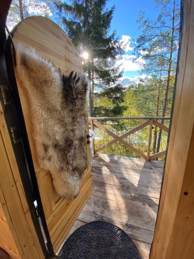 Viking House In The Tree! Jacuzzi, Sauna,Apkure! Lici  Bagian luar foto